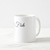 Geboren zum Fischfang Kaffeetasse (VorderseiteRechts)