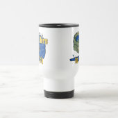 Geboren zum Fish Fishing-Thirt Reisebecher (Mittel)