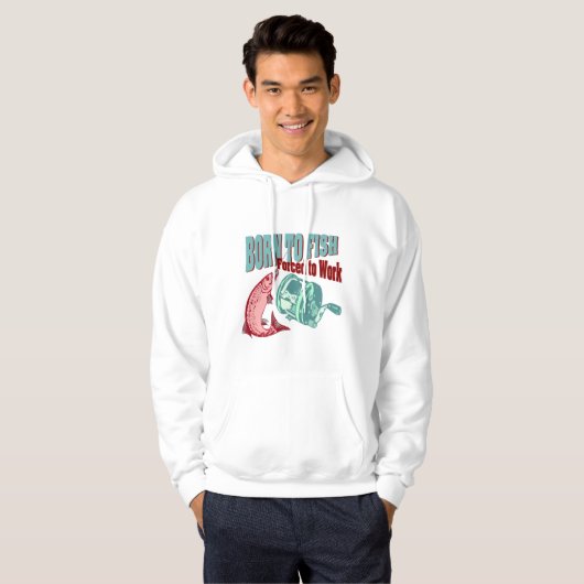 Geboren zum Fish Hoodie Sweatshirt (Vorne ganz)