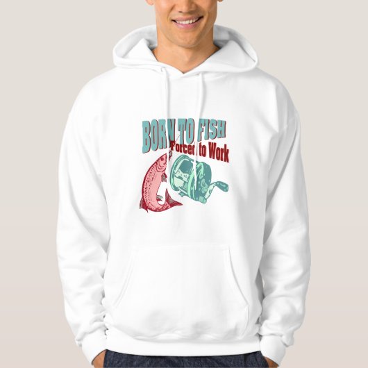 Geboren zum Fish Hoodie Sweatshirt (Vorderseite)