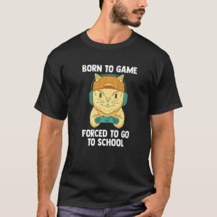 Geboren zum Game-Video-Gamer Computerspiel T-Shirt