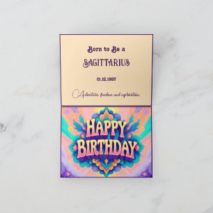 Geboren, zum Geburtstag ein Schütze zu sein Karte