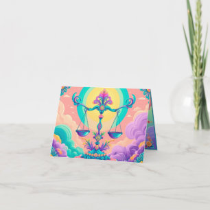 Geboren, zum Geburtstag eine Libra zu sein Karte