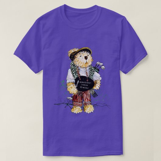 Geboren zum Golf T-Shirt (Design vorne)