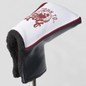 Geboren zum Golfputter Golf Headcover (3/4 Vorderseite)
