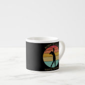 Geboren zum Golfspielen Espressotasse (Vorderseite Rechts)