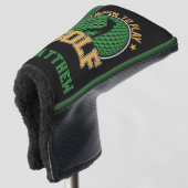Geboren zum Golfspielen Golf Headcover (3/4 Vorderseite)