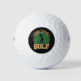 Geboren zum Golfspielen Golfball