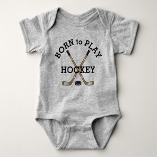 Geboren zum Hockey spielen Baby Strampler