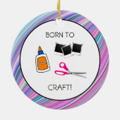 Geboren zum Kunsthandwerk Niedliche Keramik Keramik Ornament (Hinten)