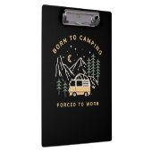 Geboren zum Lager, gezwungen zur Arbeit - Retro Ca Klemmbrett (Rechts)