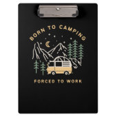 Geboren zum Lager, gezwungen zur Arbeit - Retro Ca Klemmbrett (Vorderseite)