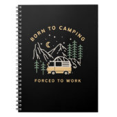 Geboren zum Lager, gezwungen zur Arbeit - Retro Ca Notizblock (Vorderseite)