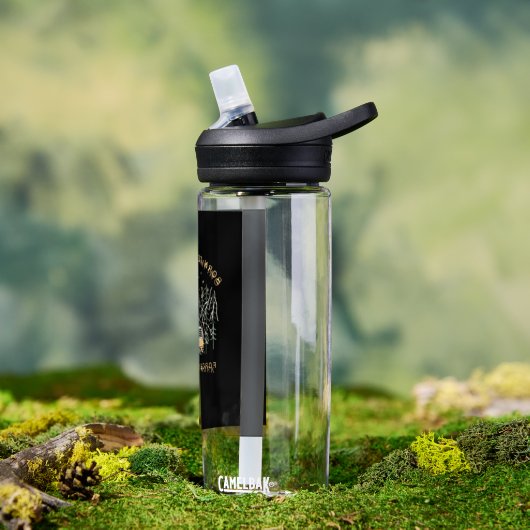 Geboren zum Lager, gezwungen zur Arbeit - Retro Ca Trinkflasche (Außenbereich)