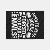 Geboren zum Lesen von Büchern, die zum Lesen von E Fleecedecke (Vorderseite (Horizontal))