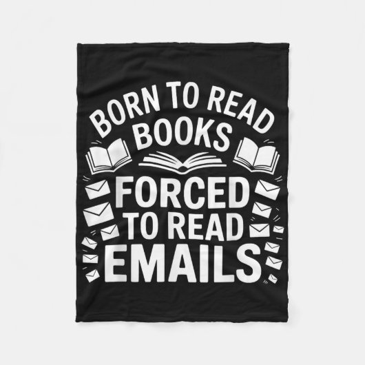 Geboren zum Lesen von Büchern, die zum Lesen von E Fleecedecke (Vorderseite)