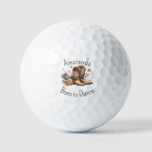 Geboren zum Line Dance Golfball (Vorderseite)