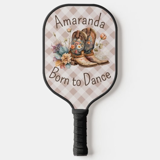 Geboren zum Line Dance Pickleball Schläger (Vorderseite)