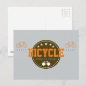 geboren zum Pedalrad Postkarte (Vorne/Hinten)