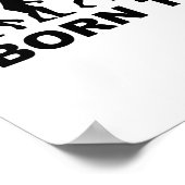 Geboren zum Schwimmen Evolution Poster (Ecke)