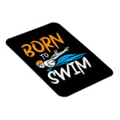Geboren zum Schwimmen Magnet (Rechte Seite)