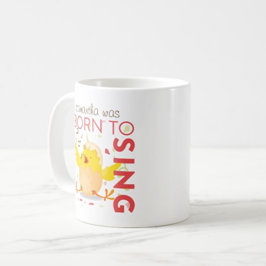 Geboren zum Singen Kaffeetasse (Vorderseite Links)