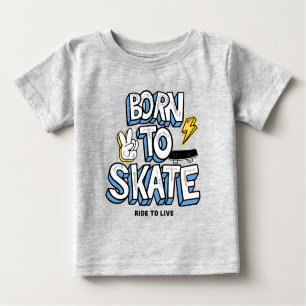 Geboren zum Skate Baby T-shirt
