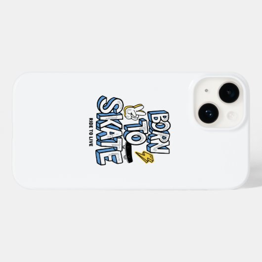 Geboren zum Skate Case-Mate iPhone Hülle (Rückseite (Horizontal))