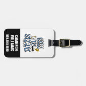 Geboren zum Skate Gepäckanhänger (Vorderseite horizontal)