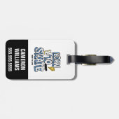 Geboren zum Skate Gepäckanhänger (Rückseite horizontal)