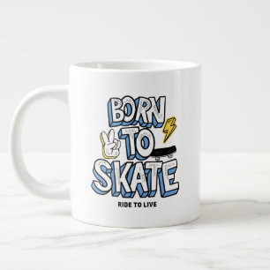 Geboren zum Skate Jumbo-Tasse