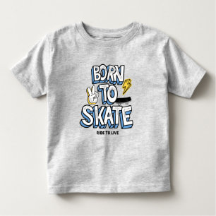 Geboren zum Skate Kleinkind T-shirt