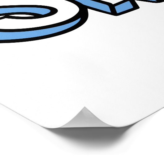 Geboren zum Skate Poster (Ecke)