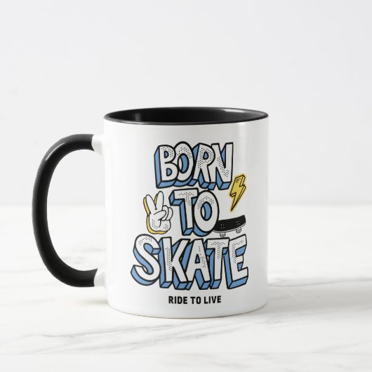Geboren zum Skate Tasse (Links)