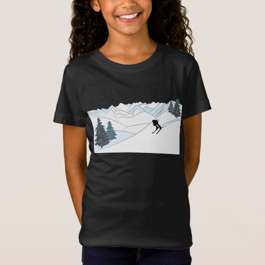 Geboren zum Ski-Resort Wintersport T-Shirt (Vorderseite)