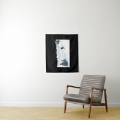 Geboren zum Ski-Resort Wintersport Wandteppich (Beispiel)