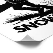 Geboren zum Snowboard1 Poster (Ecke)