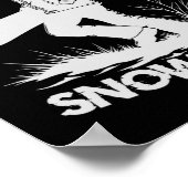 Geboren zum Snowboard Poster (Ecke)
