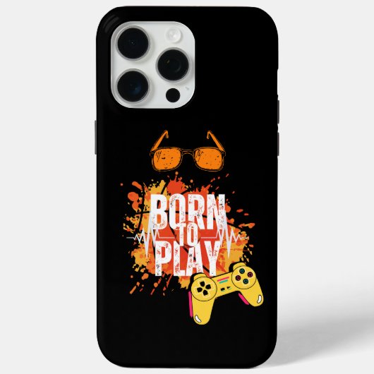 geboren zum Spielen Case-Mate iPhone Hülle (Rückseite)
