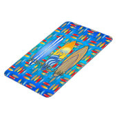 Geboren zum Surfen Magnet (Linke Seite)