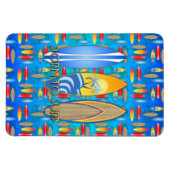 Geboren zum Surfen Magnet (Horizontal)
