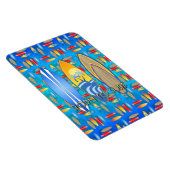 Geboren zum Surfen Magnet (Rechte Seite)