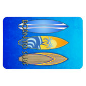 Geboren zum Surfen Magnet (Horizontal)