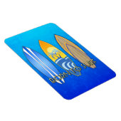 Geboren zum Surfen Magnet (Rechte Seite)