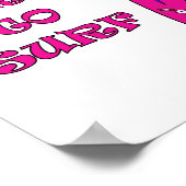 Geboren zum Surfen Mooja Surfboard Weiß Poster (Ecke)