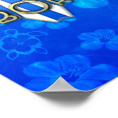 Geboren zum Surfen Poster (Ecke)