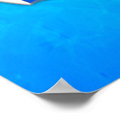 Geboren zum Surfen Poster (Ecke)