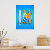 Geboren zum Surfen Poster (Küche)