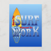 Geboren zum Surfen Postkarte (Vorderseite)