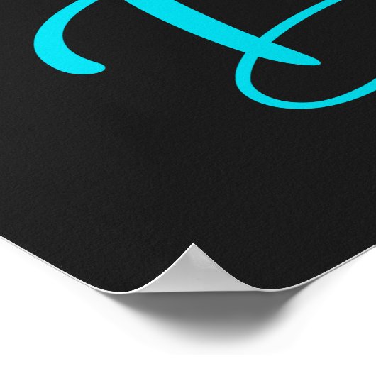 Geboren zum Tanzen Ballerina Poster (Ecke)